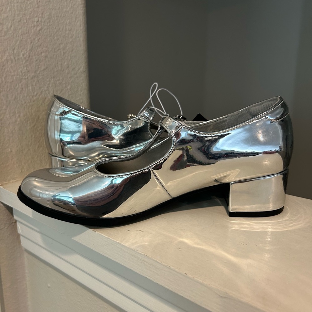 Girls Dina Metallic Dress Heels Art Class 5 - Picture 3 of 11
